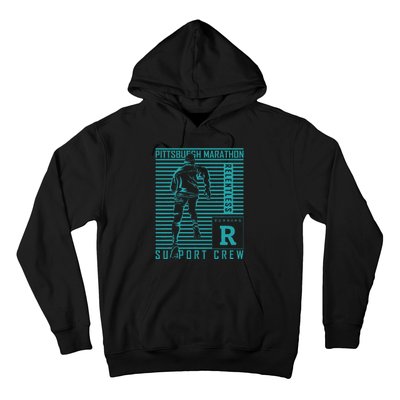 Runners Retro Pittsburgh 2024 Marathon 26 Miles Hoodie