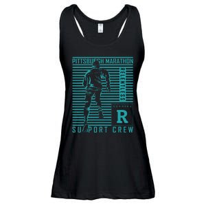 Runners Retro Pittsburgh 2024 Marathon 26 Miles Ladies Essential Flowy Tank