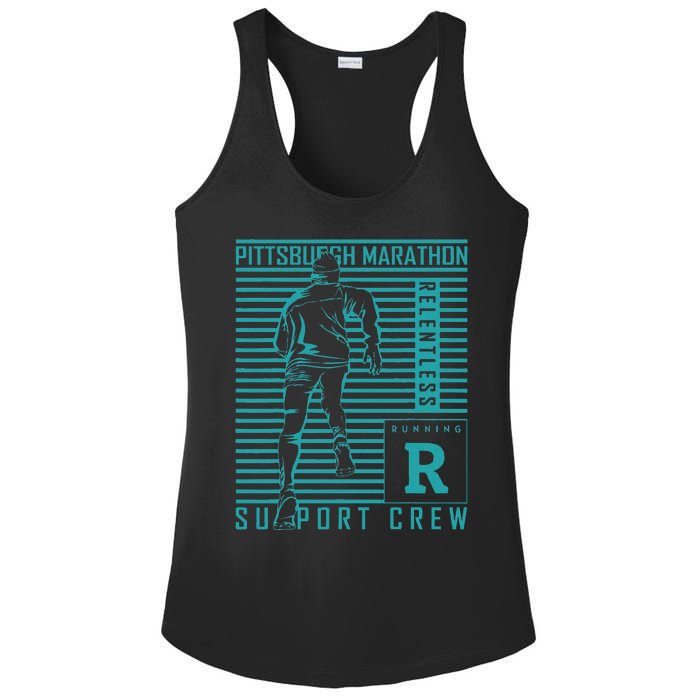 Runners Retro Pittsburgh 2024 Marathon 26 Miles Ladies PosiCharge Competitor Racerback Tank