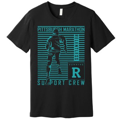 Runners Retro Pittsburgh 2024 Marathon 26 Miles Premium T-Shirt