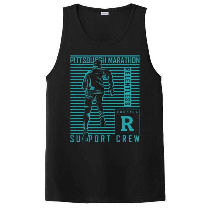 Runners Retro Pittsburgh 2024 Marathon 26 Miles PosiCharge Competitor Tank