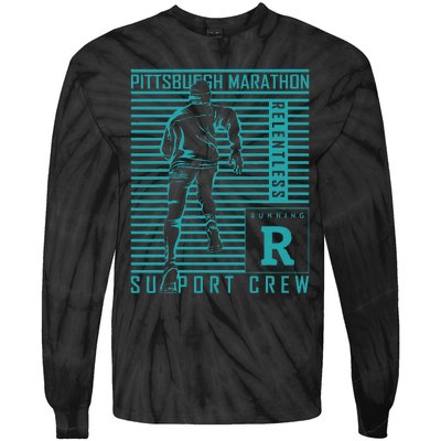 Runners Retro Pittsburgh 2024 Marathon 26 Miles Tie-Dye Long Sleeve Shirt