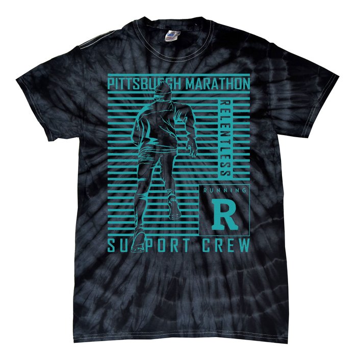 Runners Retro Pittsburgh 2024 Marathon 26 Miles Tie-Dye T-Shirt