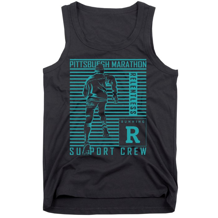 Runners Retro Pittsburgh 2024 Marathon 26 Miles Tank Top