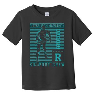 Runners Retro Pittsburgh 2024 Marathon 26 Miles Toddler T-Shirt