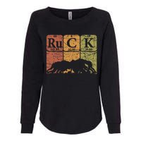 Ruck Rugby Periodic Table Elements Rugby Player Nerd Retro Womens California Wash Sweatshirt