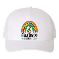 Rainbow Ribbon Puzzle Autism Awareness Month Mother's Day Yupoong Adult 5-Panel Trucker Hat