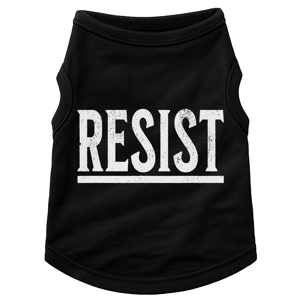 Resist Rebel Political Protest Anti Trump Doggie Tank