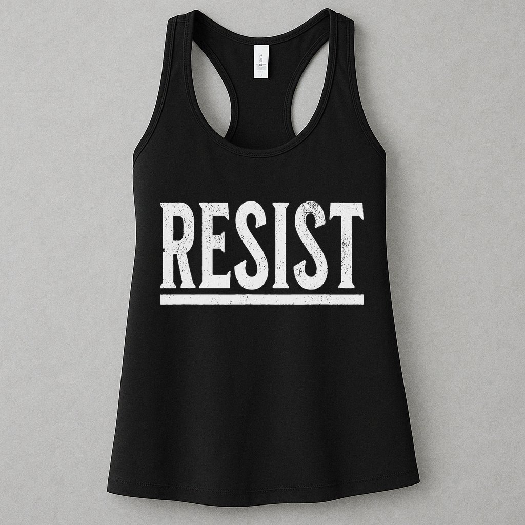 Resist Rebel Political Protest Anti Trump Womens Tank Top