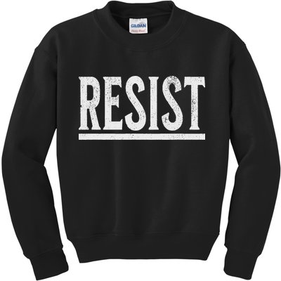 Resist Rebel Political Protest Anti Trump Kids Sweatshirt