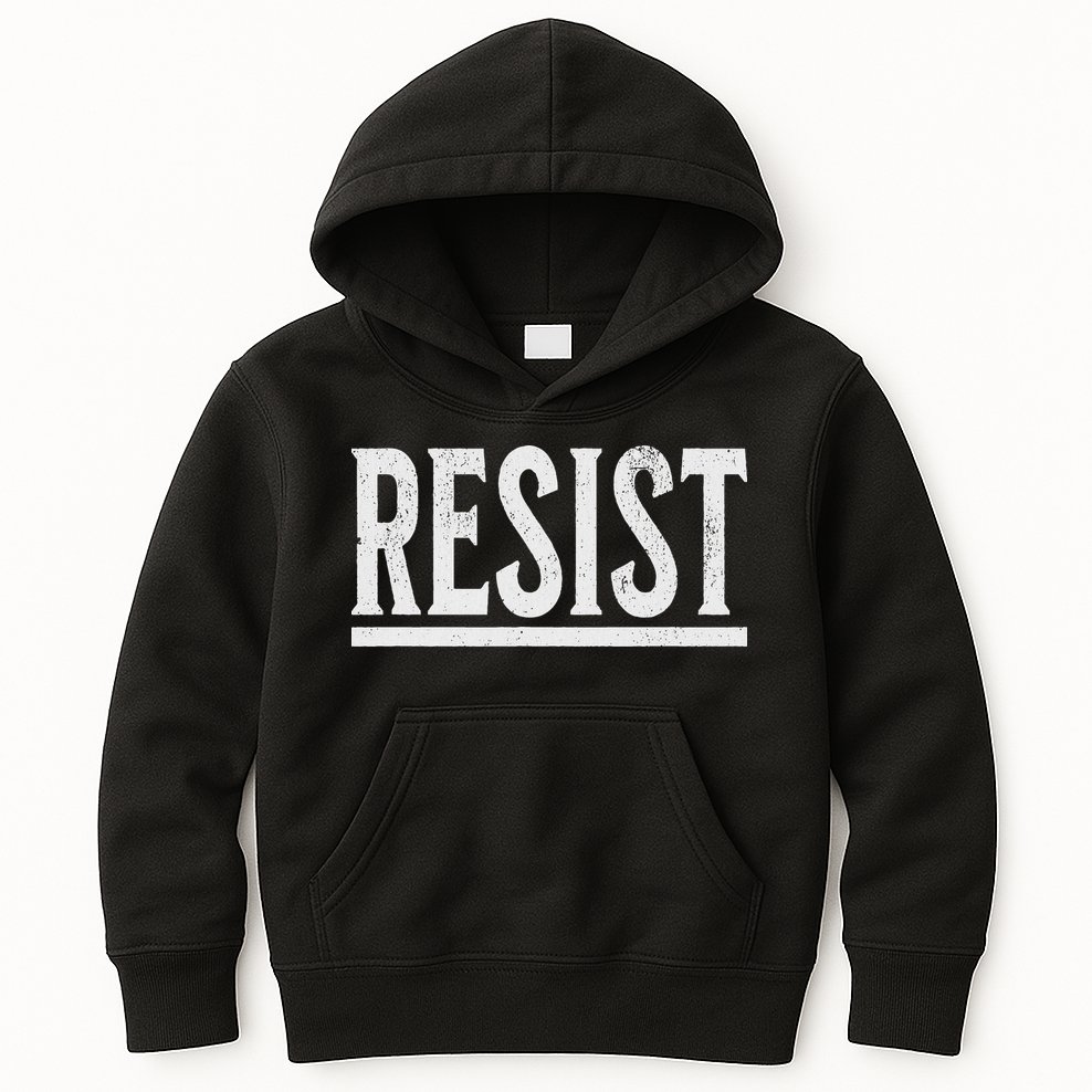 Resist Rebel Political Protest Anti Trump Kids Hoodie