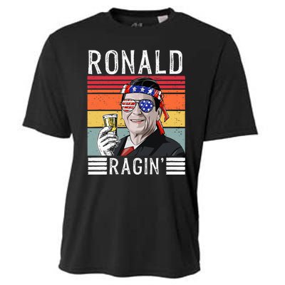 Ronald Ragin Patriotic 4th Of July Funny Cooling Performance Crew T-Shirt