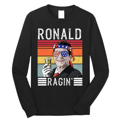 Ronald Ragin Patriotic 4th Of July Funny Long Sleeve Shirt