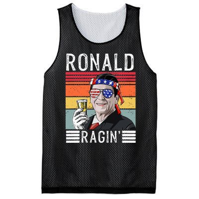 Ronald Ragin Patriotic 4th Of July Funny Mesh Reversible Basketball Jersey Tank