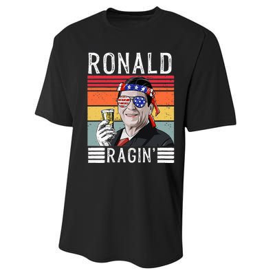 Ronald Ragin Patriotic 4th Of July Funny Performance Sprint T-Shirt