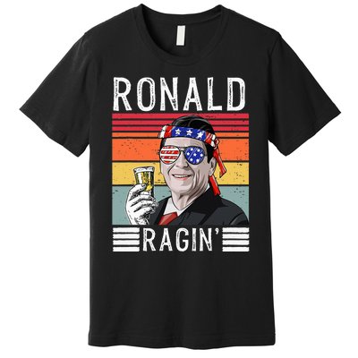 Ronald Ragin Patriotic 4th Of July Funny Premium T-Shirt