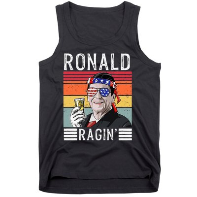 Ronald Ragin Patriotic 4th Of July Funny Tank Top