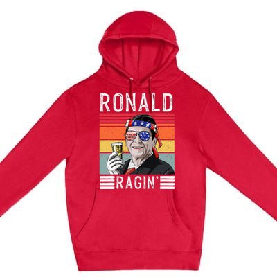 Ronald Ragin Patriotic 4th Of July Funny Premium Pullover Hoodie