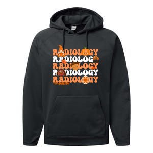 Retro Radiology Pumpkin Radiologist Xray Fall Thanksgiving Performance Fleece Hoodie