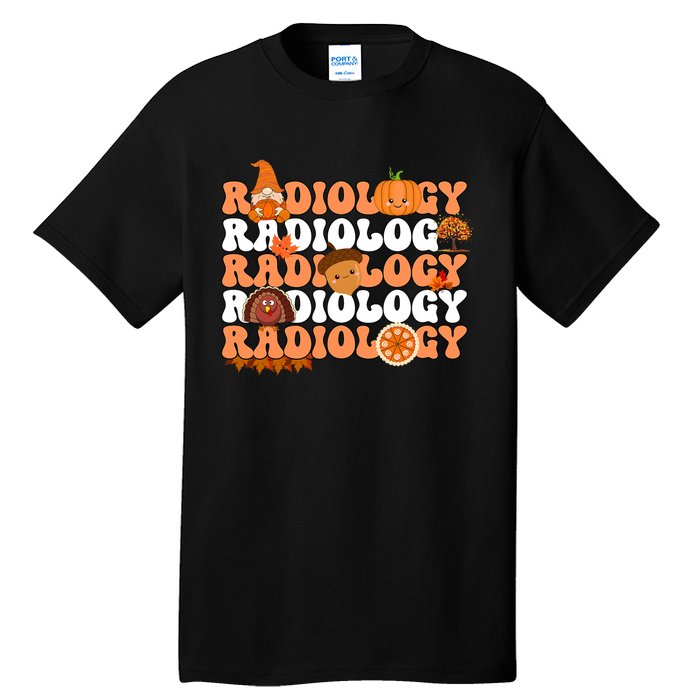 Retro Radiology Pumpkin Radiologist Xray Fall Thanksgiving Tall T-Shirt