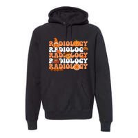 Retro Radiology Pumpkin Radiologist Xray Fall Thanksgiving Premium Hoodie