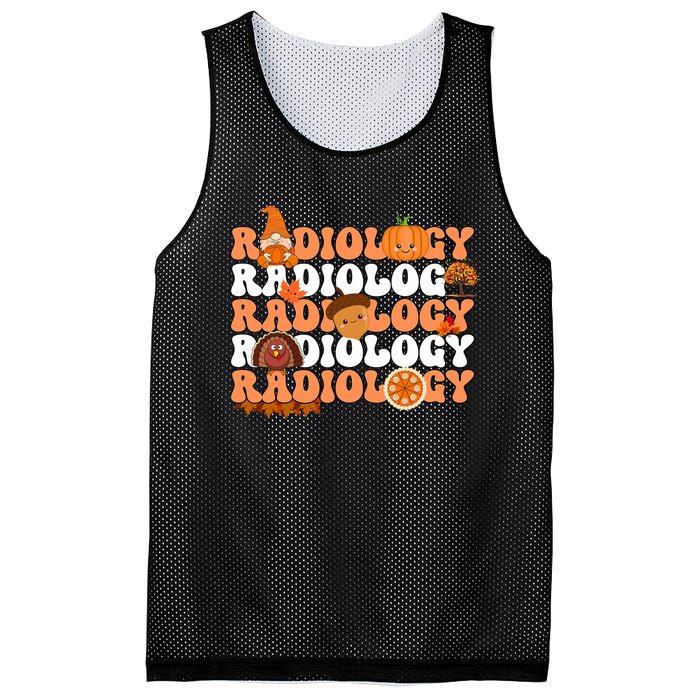 Retro Radiology Pumpkin Radiologist Xray Fall Thanksgiving Mesh Reversible Basketball Jersey Tank