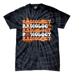 Retro Radiology Pumpkin Radiologist Xray Fall Thanksgiving Tie-Dye T-Shirt