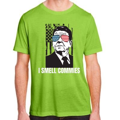 Ronald Reagan President I Smell Commies, Political Humor Adult ChromaSoft Performance T-Shirt