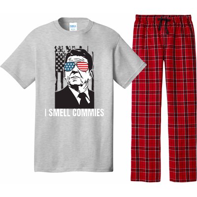 Ronald Reagan President I Smell Commies, Political Humor Pajama Set