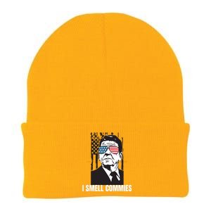 Ronald Reagan President I Smell Commies, Political Humor Knit Cap Winter Beanie