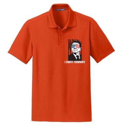 Ronald Reagan President I Smell Commies, Political Humor Dry Zone Grid Polo