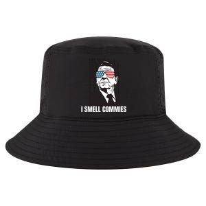 Ronald Reagan President I Smell Commies, Political Humor Cool Comfort Performance Bucket Hat