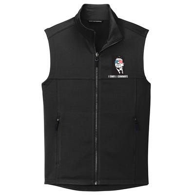 Ronald Reagan President I Smell Commies, Political Humor Collective Smooth Fleece Vest