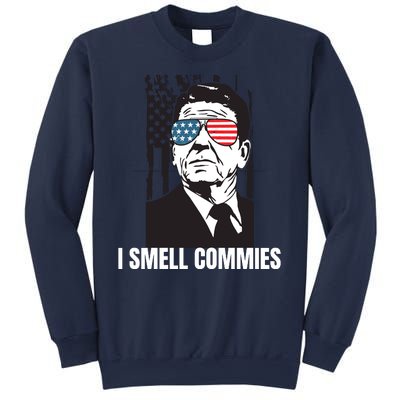 Ronald Reagan President I Smell Commies, Political Humor Sweatshirt