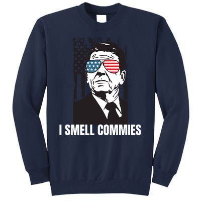 Ronald Reagan President I Smell Commies, Political Humor Tall Sweatshirt