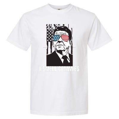 Ronald Reagan President I Smell Commies, Political Humor Garment-Dyed Heavyweight T-Shirt