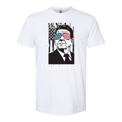 Ronald Reagan President I Smell Commies, Political Humor Softstyle CVC T-Shirt