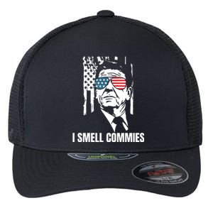 Ronald Reagan, President Reagan, I Smell Commies, Political Humor Flexfit Unipanel Trucker Cap