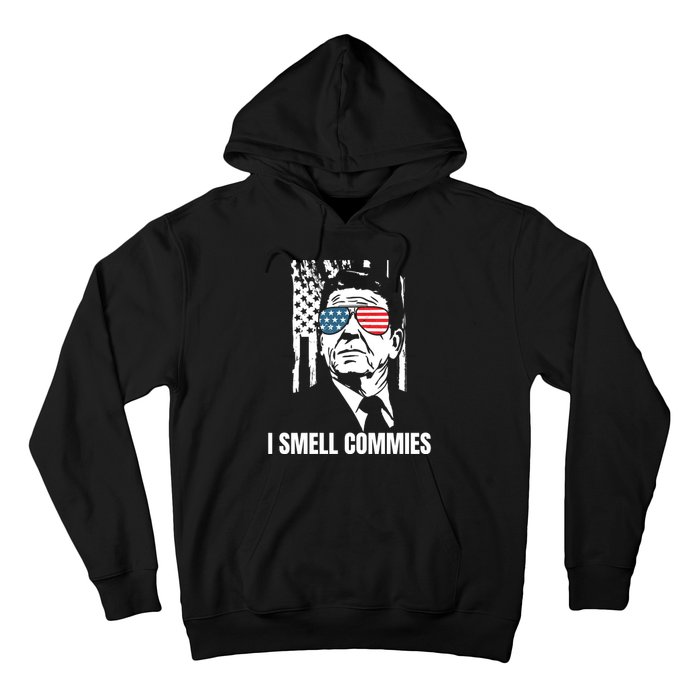 Ronald Reagan, President Reagan, I Smell Commies, Political Humor Hoodie