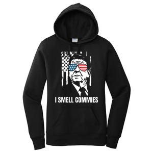 Ronald Reagan, President Reagan, I Smell Commies, Political Humor Women's Pullover Hoodie