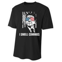 Ronald Reagan, President Reagan, I Smell Commies, Political Humor Performance Sprint T-Shirt