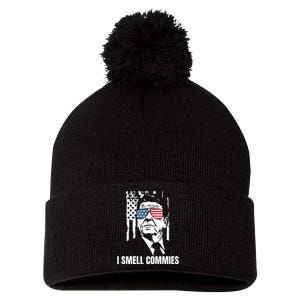 Ronald Reagan, President Reagan, I Smell Commies, Political Humor Pom Pom 12in Knit Beanie