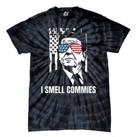 Ronald Reagan, President Reagan, I Smell Commies, Political Humor Tie-Dye T-Shirt