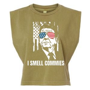 Ronald Reagan, President Reagan, I Smell Commies, Political Humor Garment-Dyed Women's Muscle Tee