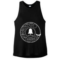 Retro Rotary Phone Dial Ladies PosiCharge Tri-Blend Wicking Tank