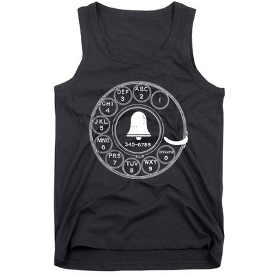 Retro Rotary Phone Dial Tank Top