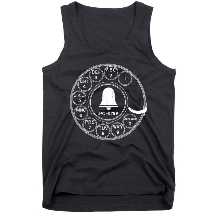Retro Rotary Phone Dial Tank Top