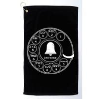 Retro Rotary Phone Dial Golf Towel