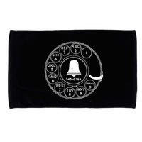 Retro Rotary Phone Dial Microfiber Hand Towel