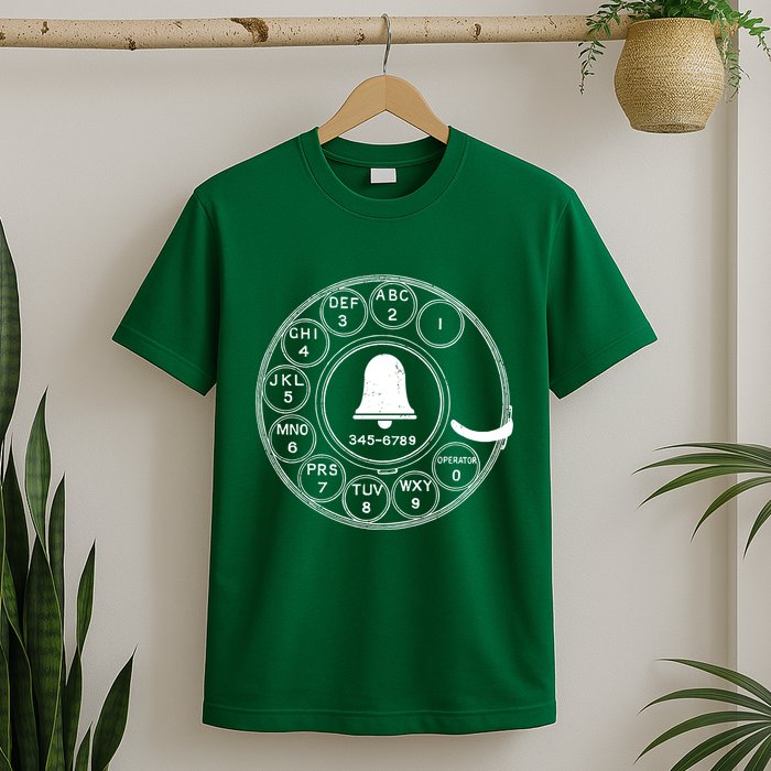 Retro Rotary Phone Dial T-Shirt